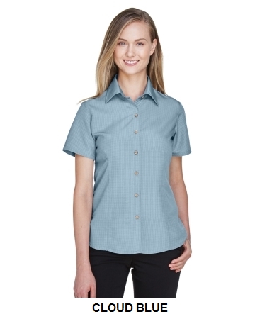 Harriton Ladies' Barbados Textured Camp Shirt.  HARRITON  M560W